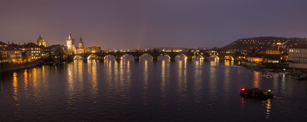 Charles Bridge at night, Prague