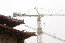 Construction cranes, Beijing