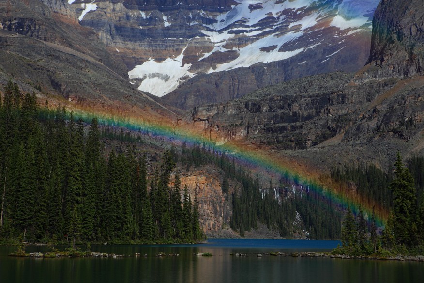Rainbow over Lake O'Hara