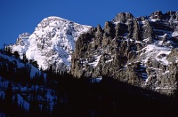 glacier gorge in winter
