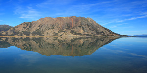 Kluane Lake reflection
